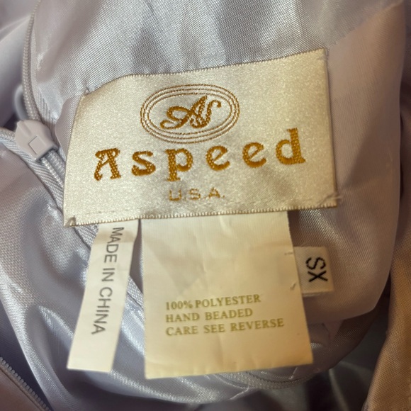 Light Purple Halterneck Formal Dress with Jewelled Neckline - Picture 12 of 12